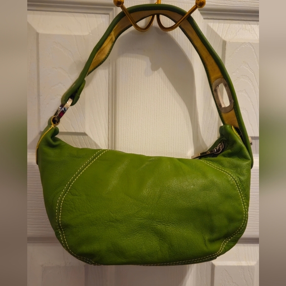 The Sak Lime Green Leather Hobo Bag - Picture 1 of 16